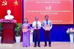 Châu Đốc thành lập mới và tổ chức lại 38 chi, đảng bộ
