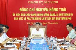 Bí thư Thành ủy Bắc Ninh Nguyễn Hồng Thái: Xây dựng sản phẩm hấp dẫn, mở rộng thị trường du lịch