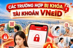 [Infographic] - Các trường hợp bị khóa tài khoản VNEID