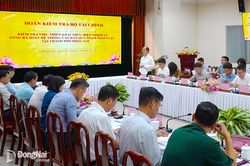 Đoàn kiểm tra Trung ương kiểm tra việc tổng rà soát hệ thống văn bản quy phạm pháp luật tại Đồng Nai