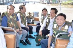 Lãnh đạo tỉnh khảo sát, định hướng kết nối giao thông, đô thị, du lịch hai bên bờ sông Bảo Định