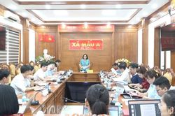 Đoàn kiểm tra số 2 của tỉnh làm việc với xã Mậu A về vận hành các cơ sở giáo dục sau sắp xếp