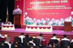 Đối thoại với đại diện các hộ dân liên quan dự án Khu trung tâm hành chính mới phường Sa Pa