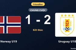 Đánh bại Norway U19, Uruguay U18 ca khúc khải hoàn ở trận giao hữu quốc tế