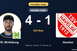 VfL Wolfsburg vùi dập Havelse 4-1 trong trận giao hữu tại Volkswagen Arena