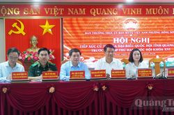 Đoàn đại biểu Quốc hội tỉnh tiếp xúc cử tri trước kỳ họp thứ 2, Quốc hội khóa XVI