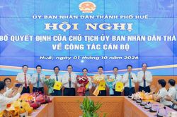 Huế: Điều động, bổ nhiệm lãnh đạo sở, ban quản lý dự án
