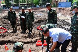 Tiếp tục phát hiện thêm nhiều hài cốt liệt sĩ tại Công viên Lê Thị Riêng