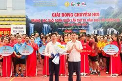 Khai mạc Giải Bóng chuyền hơi trung cao tuổi toàn quốc khu vực phía Bắc