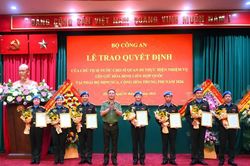 7 sĩ quan CAND Việt Nam tham gia gìn giữ hòa bình tại Trung Phi