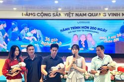 Nghẹt thở ca sinh 3 cách nhau một ngày rưỡi