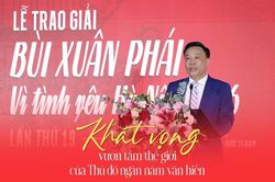 Giải thưởng 'Bùi Xuân Phái - Vì tình yêu Hà Nội' năm 2026: Khát vọng vươn tầm thế giới của Thủ đô ngàn năm văn hiến