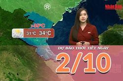 [Video] Dự báo thời tiết ngày 2/10/2026: Nắng nóng chấm dứt tại Bắc Bộ, mưa dông duy trì ở phía Nam