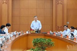 [Ảnh] Tổng Bí thư, Chủ tịch nước Tô Lâm làm việc về phát triển thể dục, thể thao trong giai đoạn mới