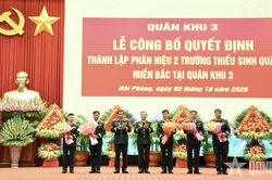 Quân khu 3: Công bố Quyết định thành lập Phân hiệu 2, Trường Thiếu sinh quân miền Bắc