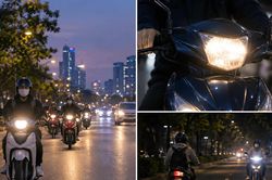 Không bật đèn đúng quy định, người đi xe máy có thể bị phạt đến 14 triệu đồng