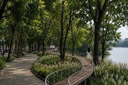 Sắp xuất hiện cầu cạn cảnh quan bên Hồ Gươm