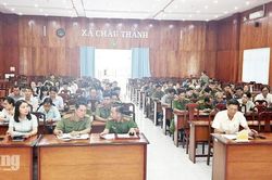 Châu Thành triển khai 17 nhiệm vụ làm sạch, đồng bộ dữ liệu