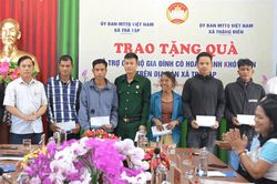Mặt trận hai xã Trà Tập và Thăng Điền ký chương trình kết nghĩa