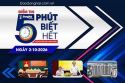 Điểm tin '5 phút biết hết' sáng 2-10: Đồng Nai được Chính phủ giao phát triển hơn 60 ngàn căn nhà ở xã hội