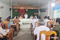 Ban Tuyên giáo Thành ủy tổ chức ghi hình sinh hoạt chi bộ điểm tại Chi bộ khu phố Bình Long, phường Tân Triều