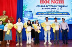 Công đoàn phường Pleiku thành lập 7 Công đoàn cơ sở và ra mắt mô hình Thư viện số
