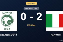 Vượt qua Saudi Arabia U18, Italy U18 khép lại trận giao hữu trọn vẹn