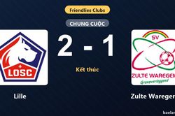 Vượt qua Zulte Waregem, Lille giành chiến thắng ở trận giao hữu câu lạc bộ