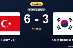 Turkey U17 thắng Korea Republic U17 ở trận giao hữu bùng nổ bàn thắng