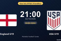 Nhận định England U19 vs USA U19: Màn so tài của hai đội vào phom