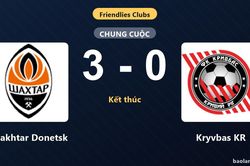 Thắng thuyết phục Kryvbas KR 3-0, Shakhtar Donetsk khẳng định sức mạnh ở trận giao hữu