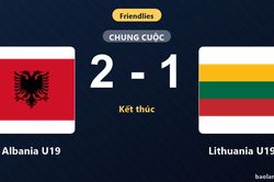 Bị Lithuania U19 dẫn trước, Albania U19 ngược dòng thắng kịch tính 2-1
