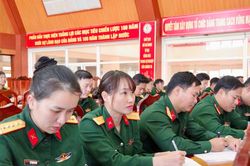Hơn 100 cán bộ, chiến sĩ lực lượng quân sự Lâm Đồng học tập chuyên đề chính trị, pháp luật