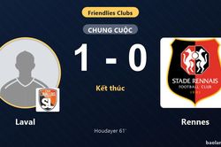 Bất ngờ quật ngã Rennes 1-0, Laval hưởng trọn niềm vui ở trận giao hữu