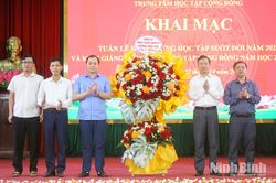 Trung tâm Học tập cộng đồng phường Đồng Văn hưởng ứng Tuần lễ học tập suốt đời và khai giảng năm học 2026-2027
