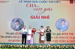 Từ Đức trở về Việt Nam nhận Giải Nhì 'Cha và con gái', nữ tác giả viết về cha như một món quà