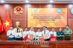 Cà Mau ký kết thoả thuận hợp tác với Tổng Công ty Bưu điện Việt Nam