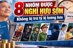 8 nhóm đối tượng nghỉ hưu trước tuổi vẫn được hưởng đủ tỷ lệ lương hưu