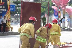 Xã Thiên Lộc: 22 đội tranh tài tại hội thao nghiệp vụ phòng cháy, chữa cháy