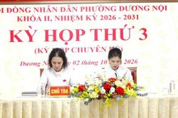 Phường Dương Nội thành lập, tổ chức lại các phòng chuyên môn thuộc UBND