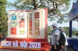 Hội sách Hà Nội lần thứ XI - năm 2026: Sôi động không gian đọc trước giờ khai mạc