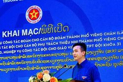 Khai mạc khóa bồi dưỡng cán bộ Đoàn, Đội Thủ đô Hà Nội - Viêng Chăn
