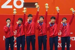 VĐV Thể thao CAND cùng Tuyển cầu mây nữ giành Huy chương Vàng ASIAD 20