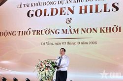 Phó thủ tướng Thường trực Phạm Gia Túc dự Lễ tái khởi động dự án Golden Hills và động thổ Trường mầm non Khởi Nguyên tại Đà Nẵng