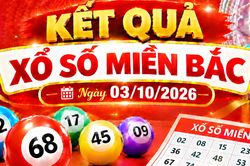 Kết quả xổ số miền Bắc hôm nay ngày 03/10/2026