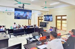 VKSND khu vực 4, tỉnh Lạng Sơn phối hợp tổ chức phiên tòa dân sự rút kinh nghiệm trực tuyến