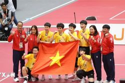 Cầu mây nữ mang HCV thứ 3 về cho đoàn thể thao Việt Nam tại ASIAD 2026