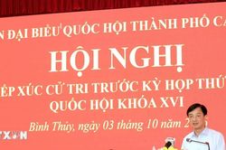 Trưởng Ban Tổ chức Trung ương Nguyễn Duy Ngọc tiếp xúc cử tri thành phố Cần Thơ
