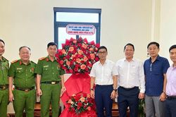 Phường An Hải thăm, chúc mừng lực lượng Cảnh sát phòng cháy, chữa cháy và cứu nạn, cứu hộ