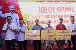 Mặt trận xã Vạn Ninh khởi công xây dựng 3 nhà Đại đoàn kết